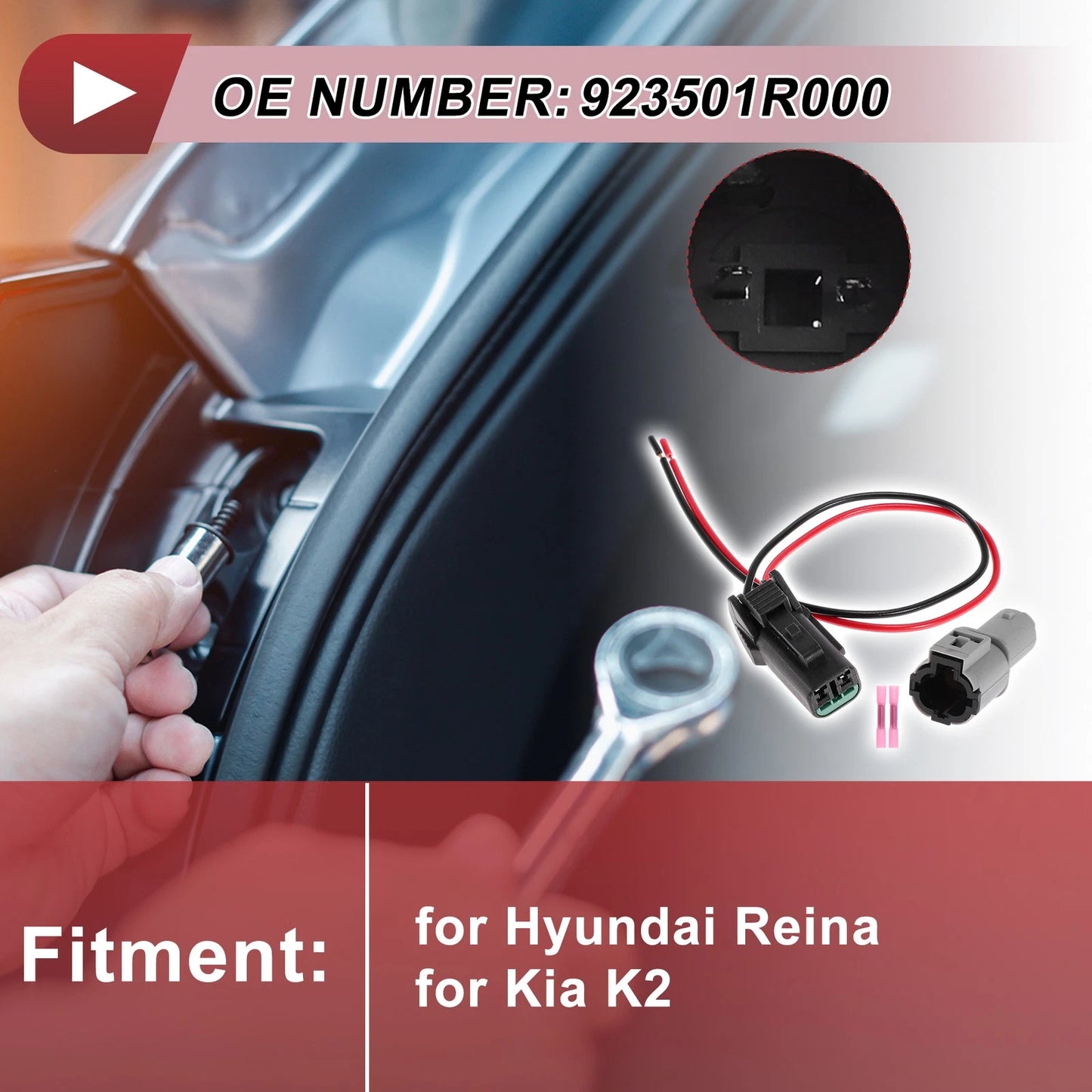 License Plate Light Socket Wiring for Hyundai Reina (2001-2005)