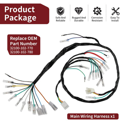 New Main Wire Harness for Honda CT90 1976-1979