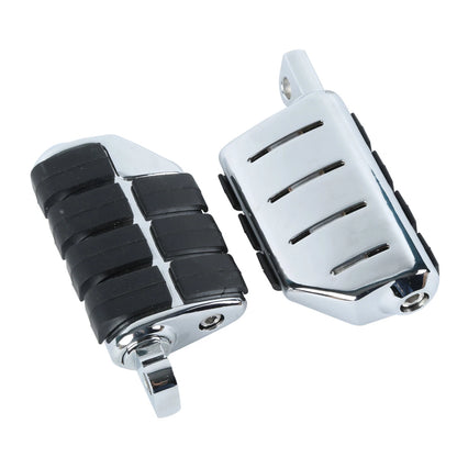 Chrome 1.25" Engine Guard Highway Foot Pegs & Clamps for Harley