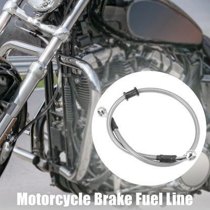 Braided Brake Clutch Oil Hoses Ends / 60cm 23.62in 10mm / ATV