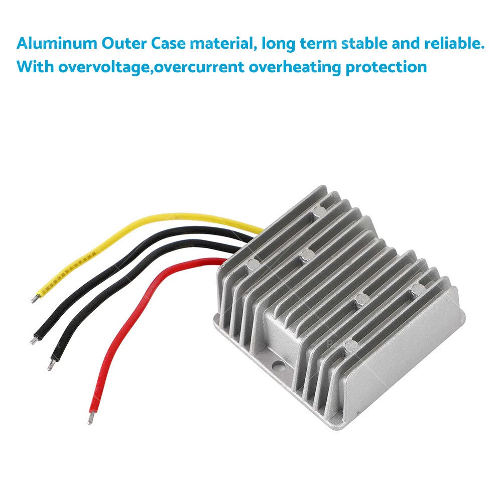 12V to 13.8V 18A DC/DC Power Supply Converter for Waterproof Applications