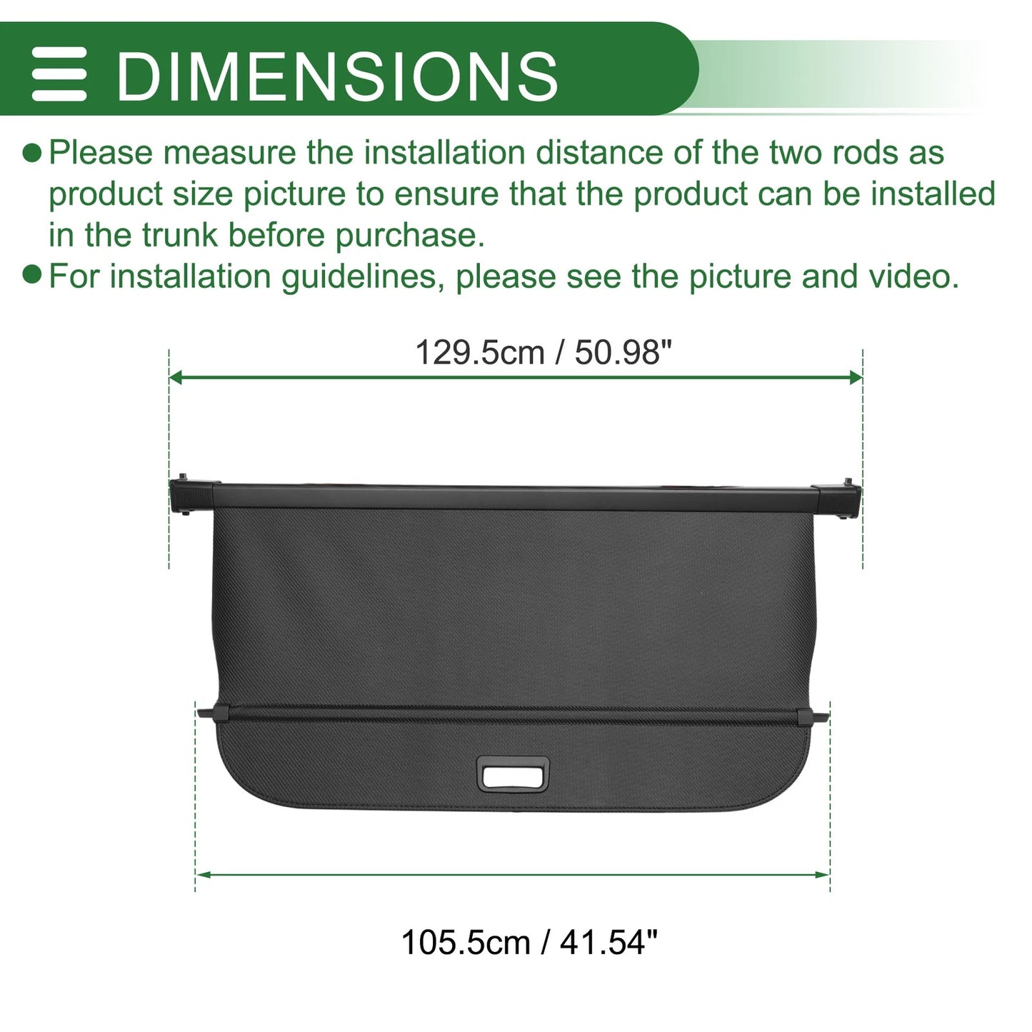 Cargo Cover for Volvo V60 2019-2024 Black Carbon Fiber