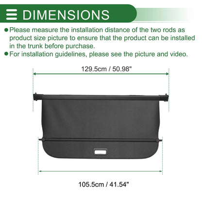 Cargo Cover for Volvo V60 2019-2024 Black Carbon Fiber
