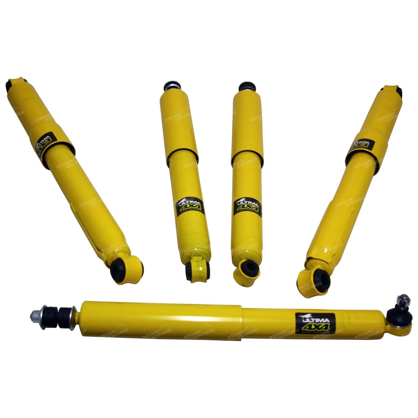 5pc Gas Front & Rear Shock Absorber & Steering Damper for Toyota Hilux (1983–1997)