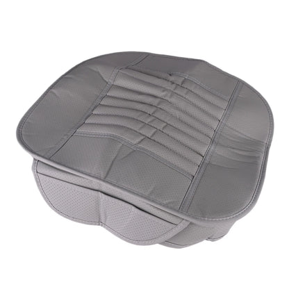 Front Seat Cover Full Surround Cushion Mat Pad for Auto Car PU-Leather Grey