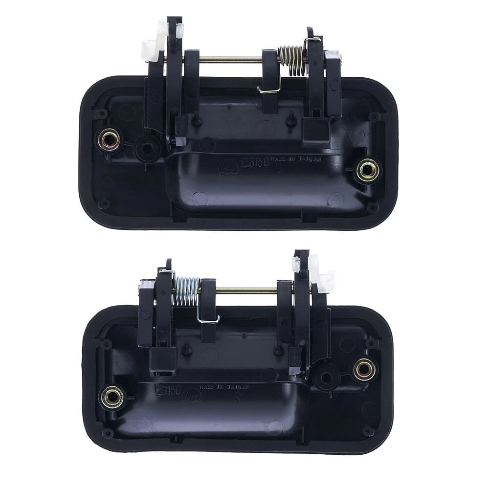 2 x Rear Outer Door Handles Black for Holden Rodeo TF (1988-2003)