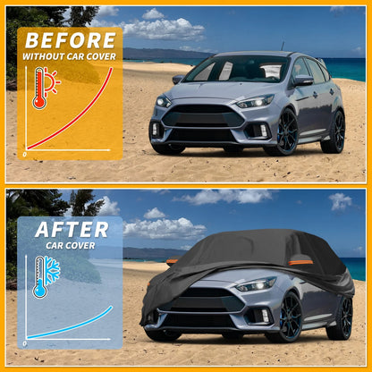 Waterproof All Weather Car Cover for Ford Focus Hatchback (2012-2018)