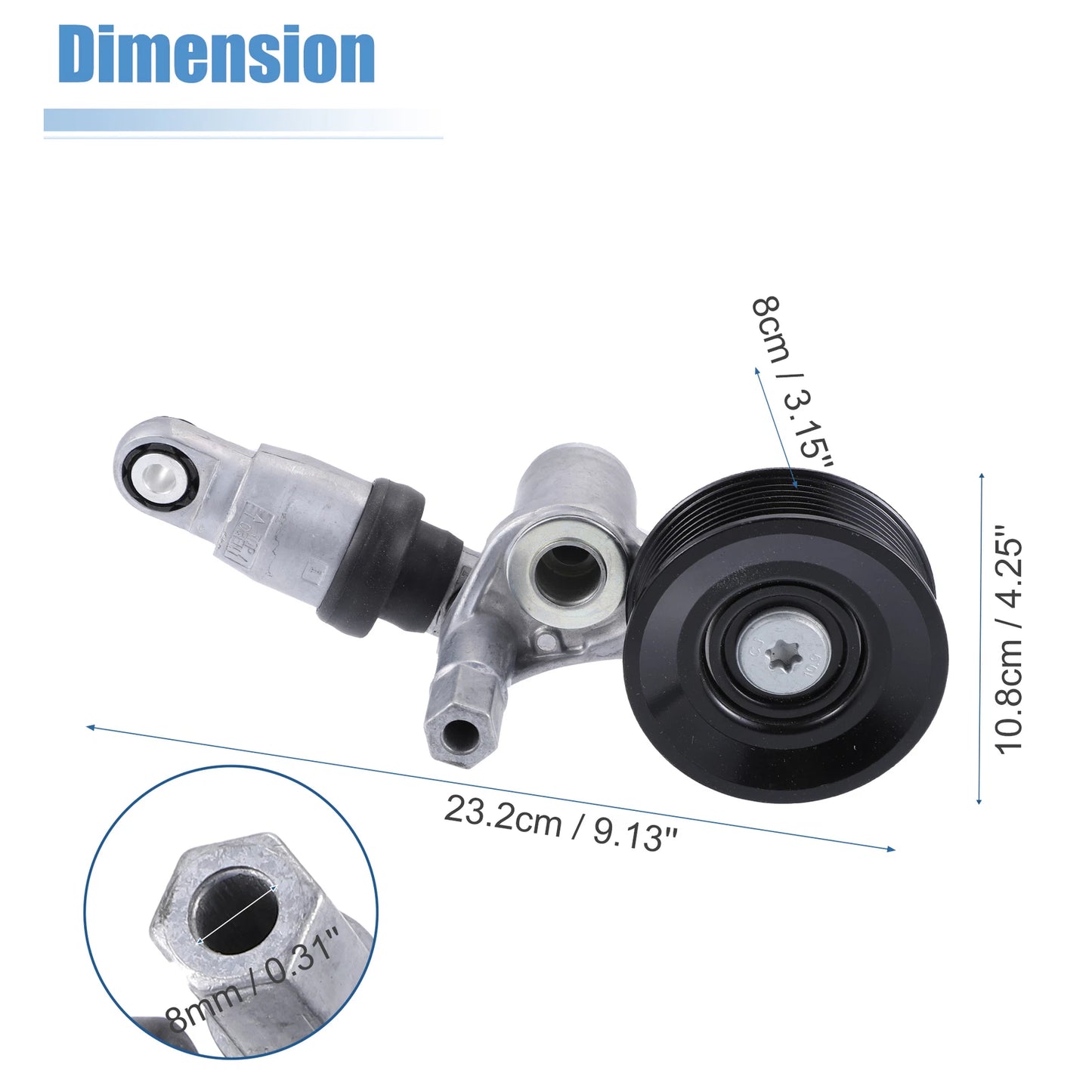 1 pc Engine Belt Tensioner Pulley Assembly for Acura TLX