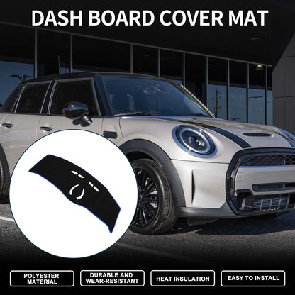 Dash Cover Mat for BMW Mini Cooper (MINI) Black Blue (2014-2024)