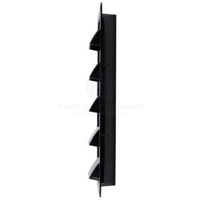 Large 5 Louvre Vent 120mm x 335mm Black ABS for Boat/Caravan/Camper