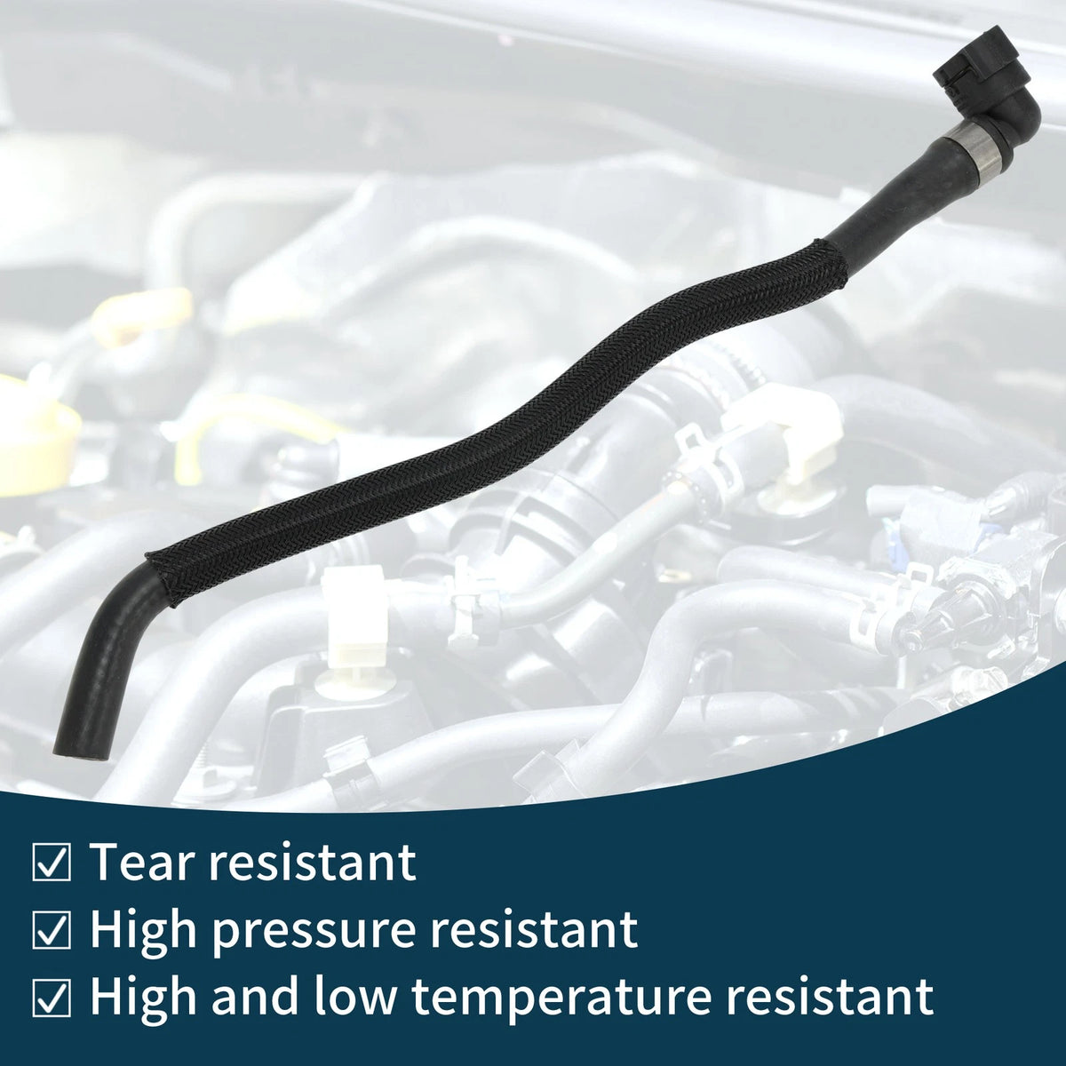Heater Hose for BMW X5 2011-2013 (17127576361) Black