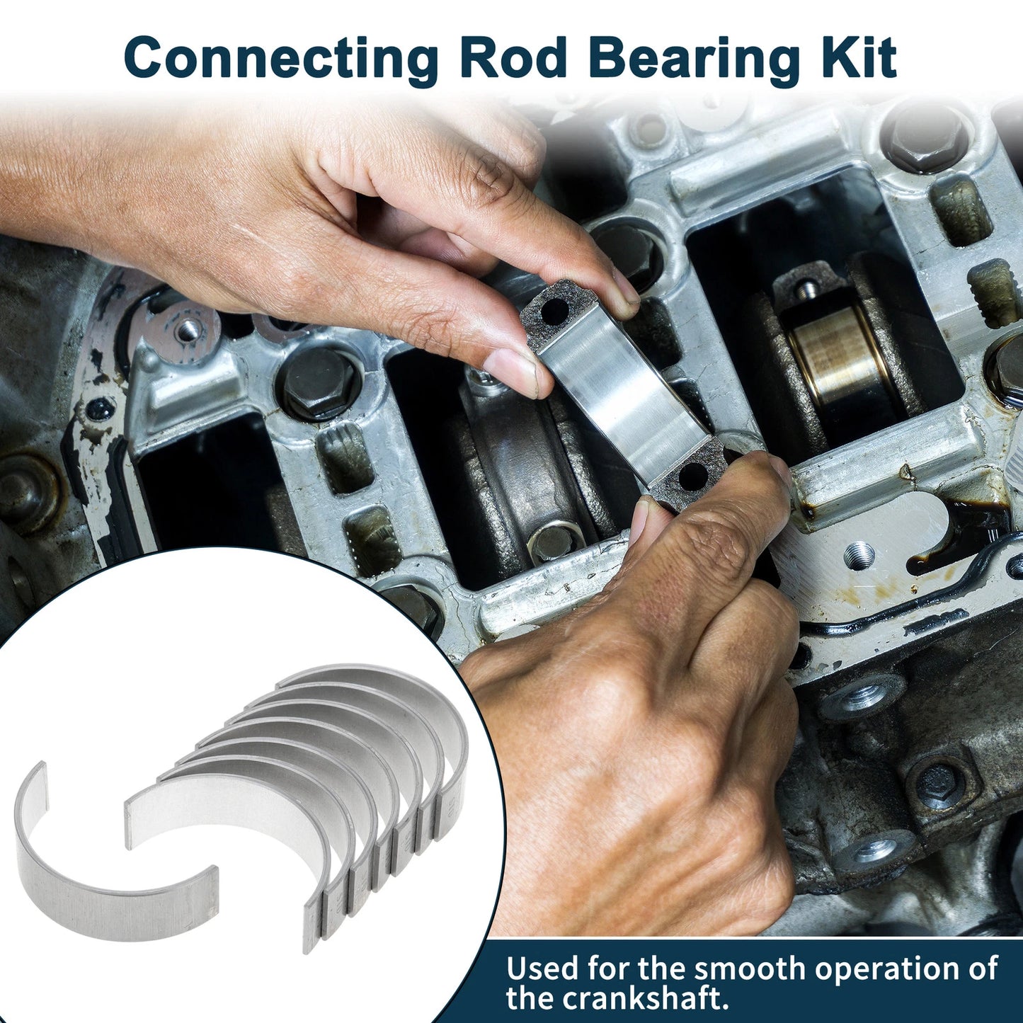 Rod Bearing Set 8 Pcs for Toyota Yaris (2006-2011)