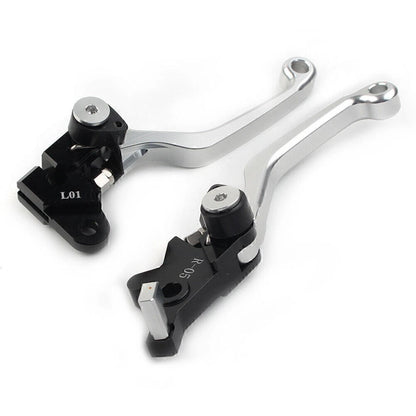 CNC Silver Pivot Brake Clutch Levers for Honda XR250 XR400 (1995-2007)