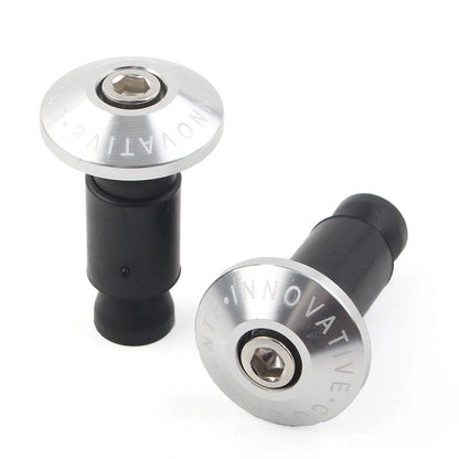 CNC Handlebar Grips & End Cap Plugs for Motorcycle (Fits Most Models)