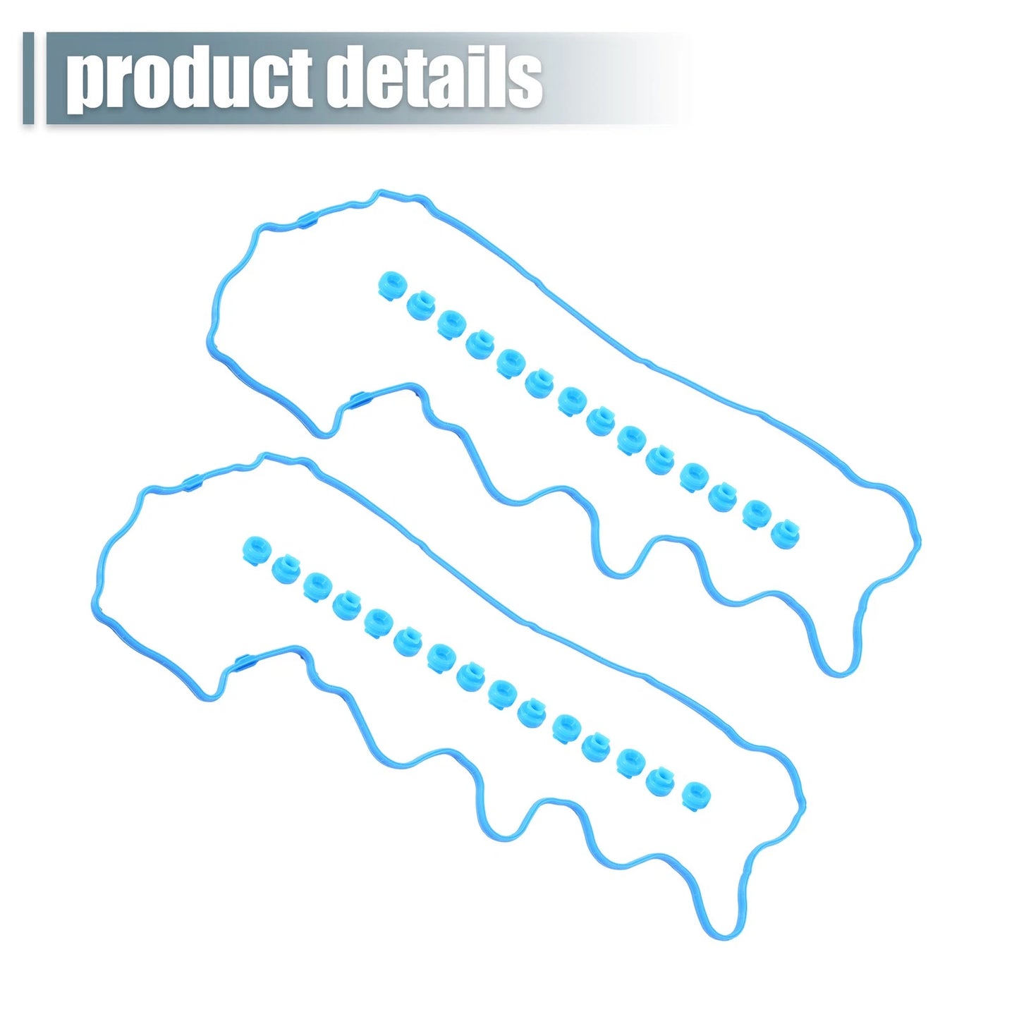 Valve Cover Gasket Set for Ford Mustang (2007-2010) Rubber Blue