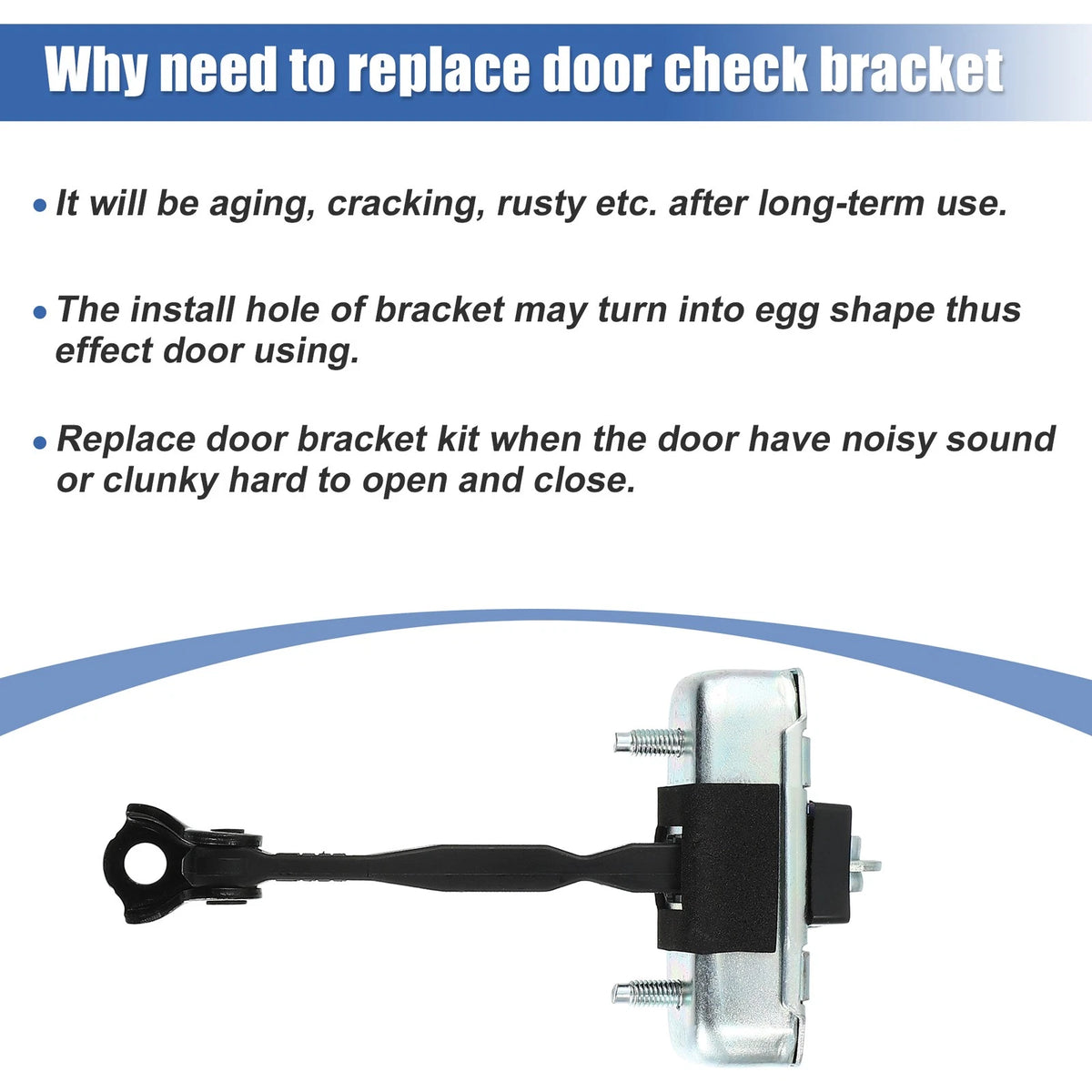 Front Door Check Stop Strap Limiter for Toyota 4Runner, FJ Cruiser (2003-2023)
