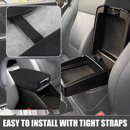 Center Console Armrest Cover for Nissan Sentra (2013-2019) Black