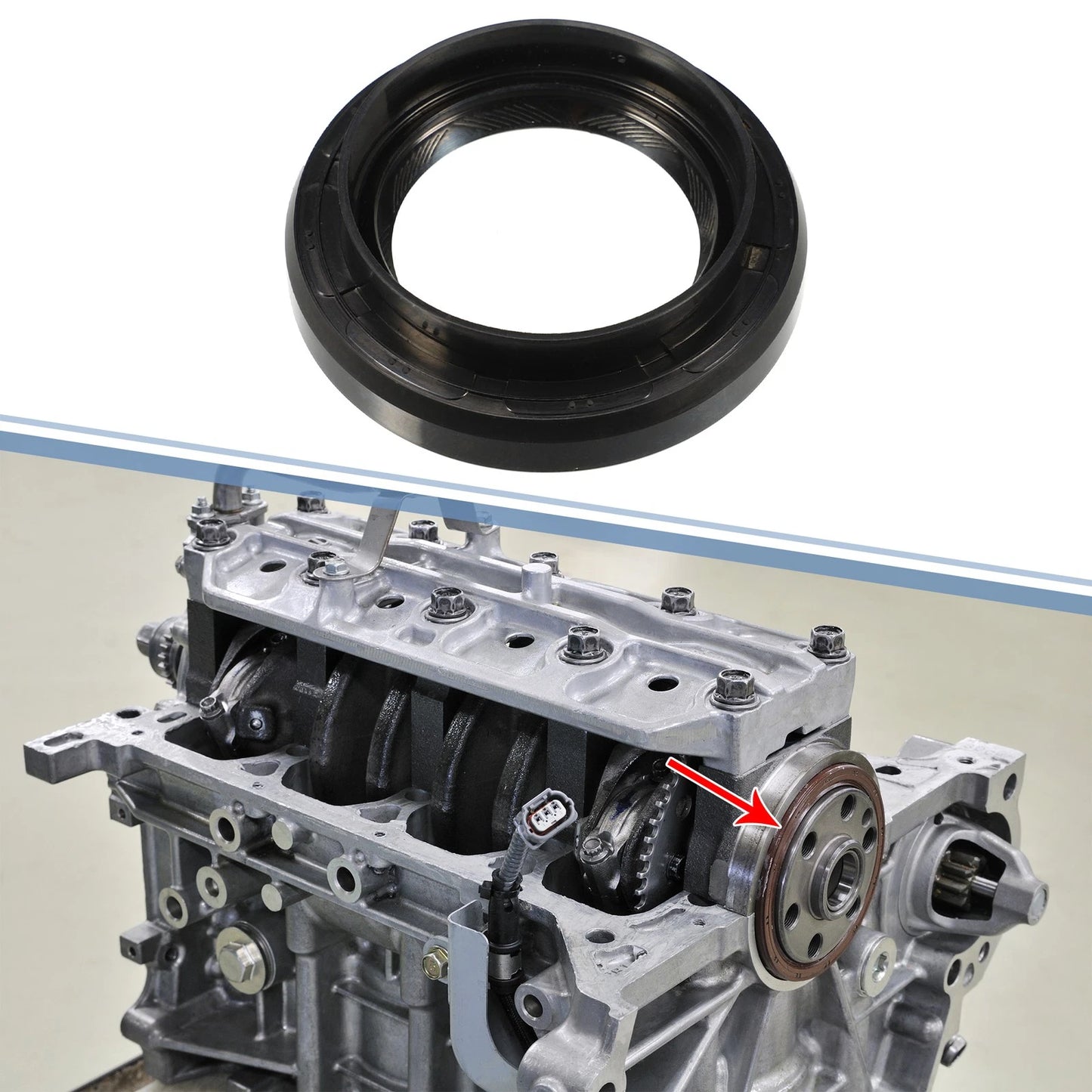 2 x Engine Crankshaft Oil Seal for Toyota RAV4 (1998–2003)