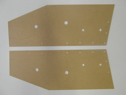 2 x Door panels and Tailgate trim panel for Jaguar E-type S1 Coupé (1961–1968)