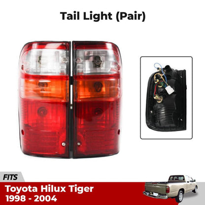 Tail Light Rear Lamp +Bulb Fits Toyota Hilux Tiger D4D LN167 Pickup 1998-04 D06