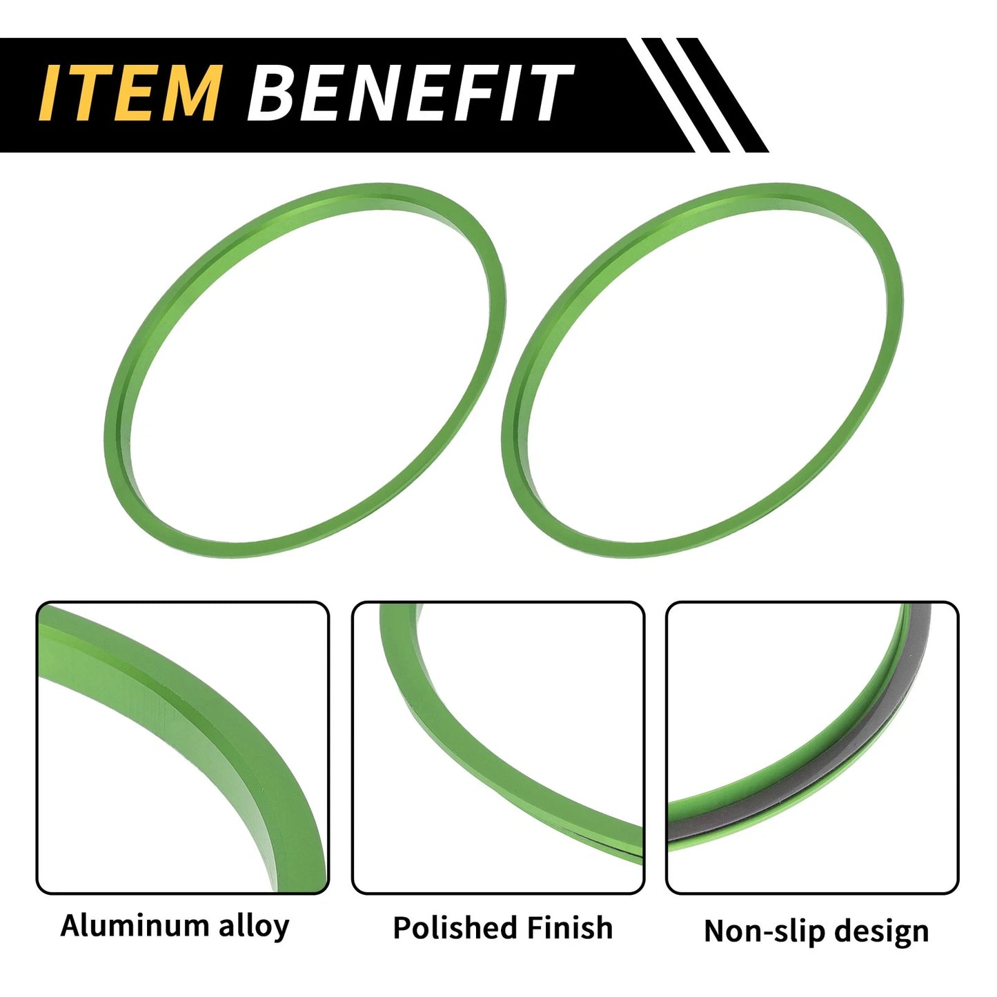 AC Vent Dashboard Decoration Rings for Toyota Tacoma (2016-2021) - 4 Pcs Green