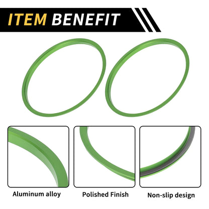 AC Vent Dashboard Decoration Rings for Toyota Tacoma (2016-2021) - 4 Pcs Green