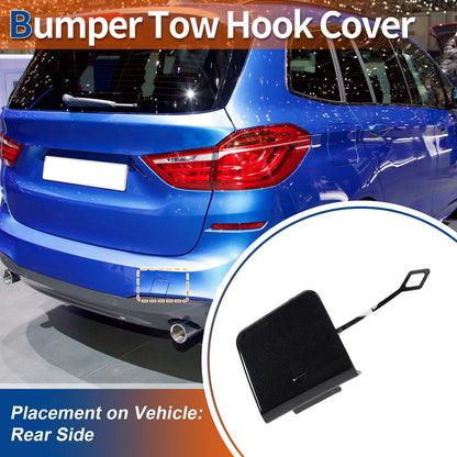 Rear Tow Hook Cover for BMW 2 Series F45 (2014-2021) - Jet Black