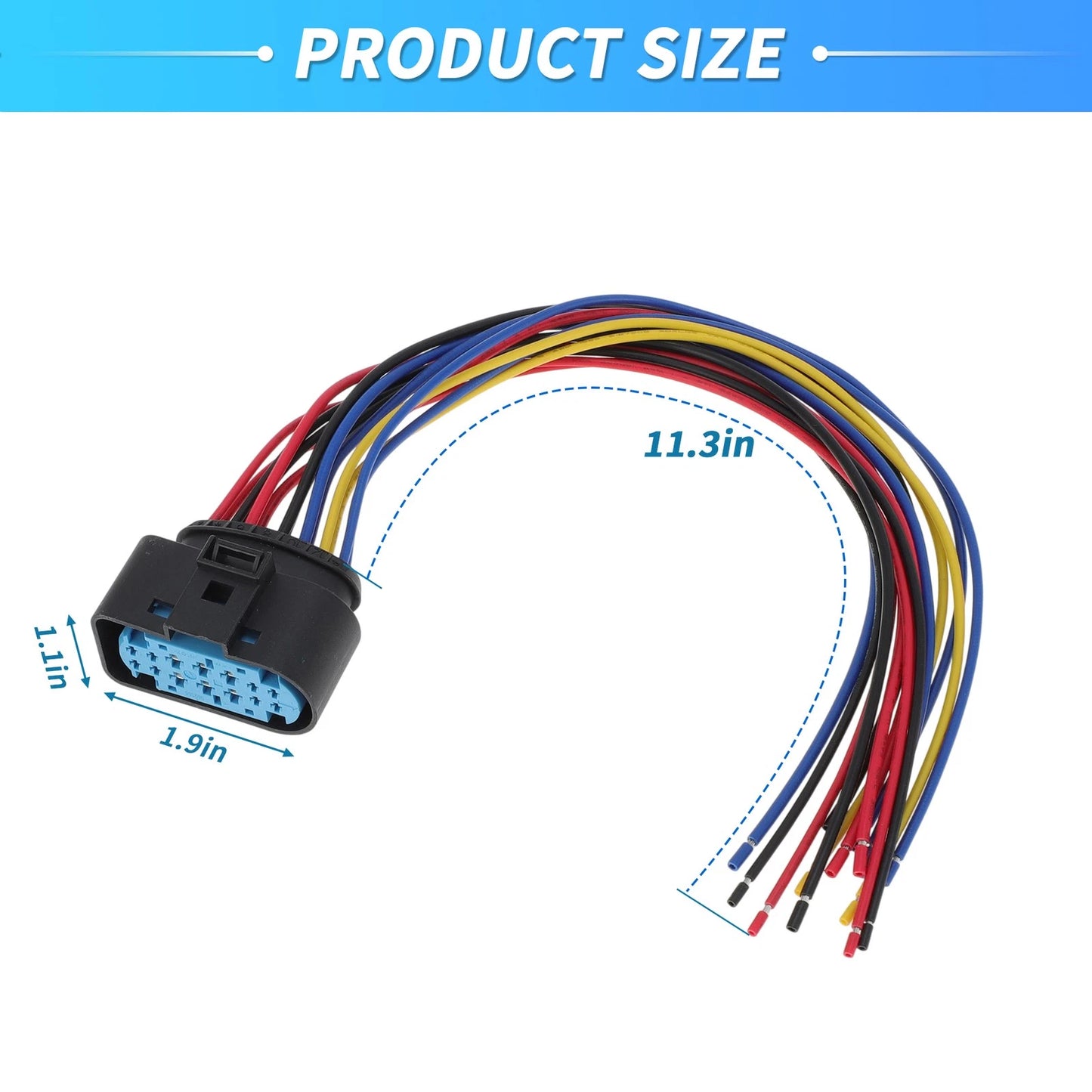 14-Pin Headlight Connector Pigtail Plug for Ford Focus (2012-2018)