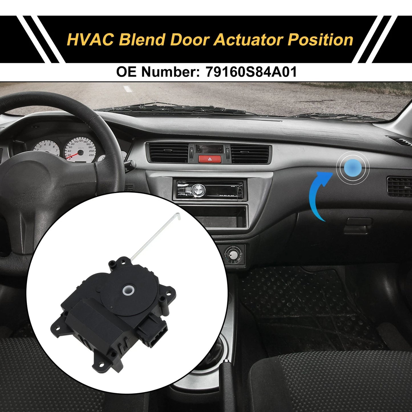 HVAC Heater Blend Door Actuator Replacement for Honda Accord (2001-2001)