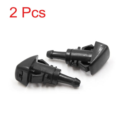 Black Plastic Windshield Washer Wiper Nozzles for Jeep