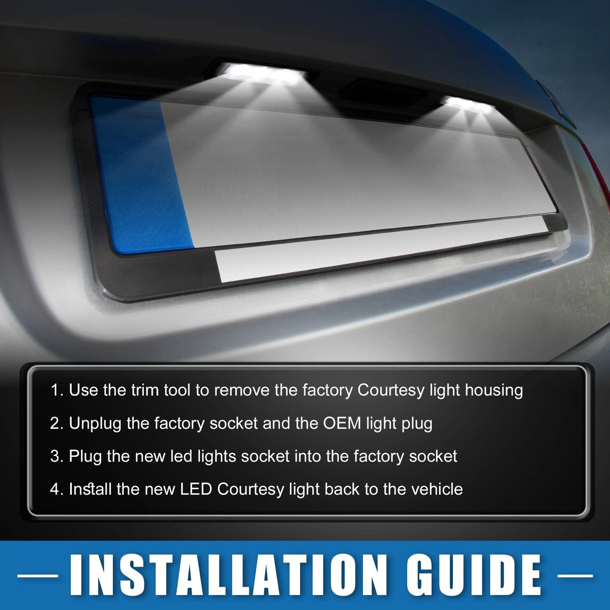 LED Door Courtesy Footwell Lamps for Volvo S60 (2011-2016)