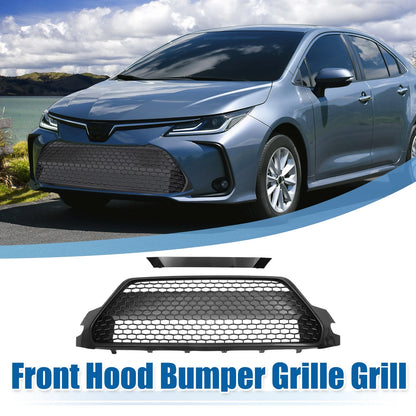 Front Hood Bumper Grille Grill for Toyota Corolla Black (2020–2022)