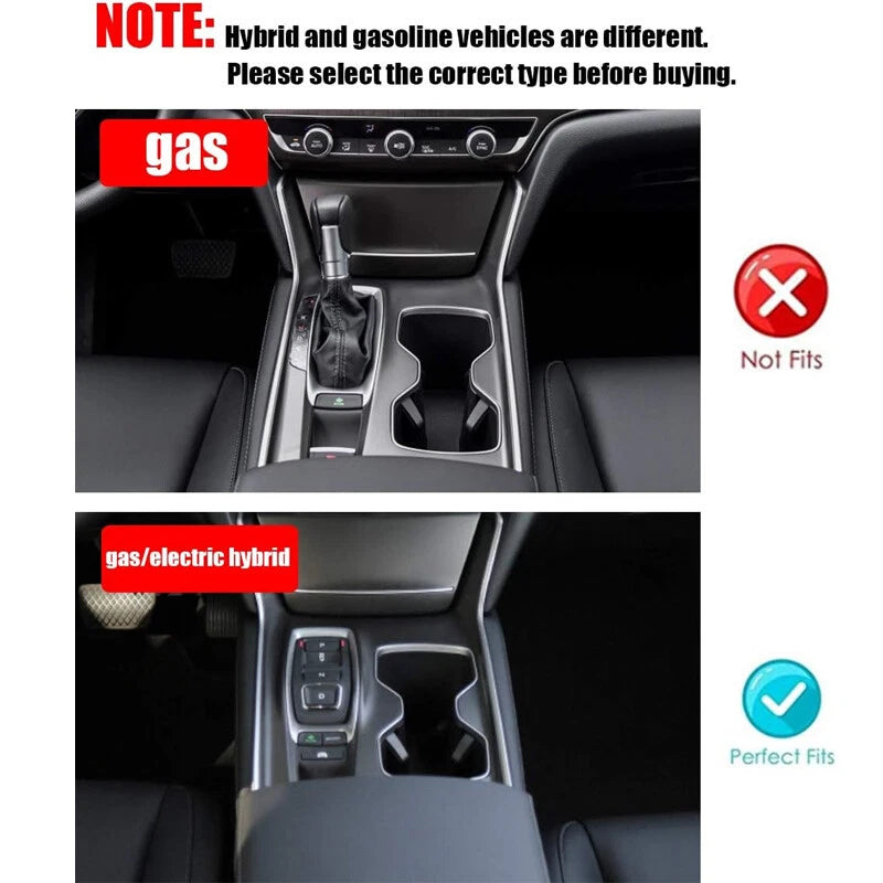 Carbon Fiber Black Gear Shift Box Panel Cover for Honda Accord (2018-2022)