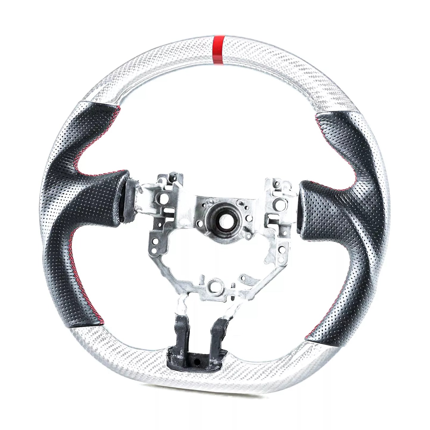 Silver Carbon Steering Wheel for Toyota 86 / Subaru BRZ / Scion FR-S (2012-2020)