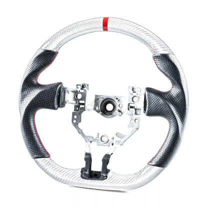 Silver Carbon Steering Wheel for Toyota 86 / Subaru BRZ / Scion FR-S (2012-2020)