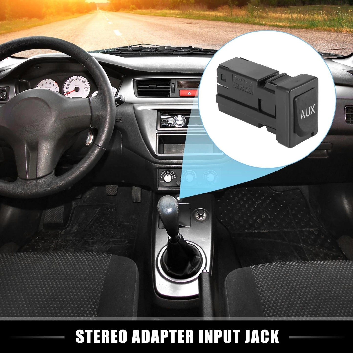 Aux Port Stereo Adapter Input Jack for Toyota Tundra Tacoma (2007-2023)