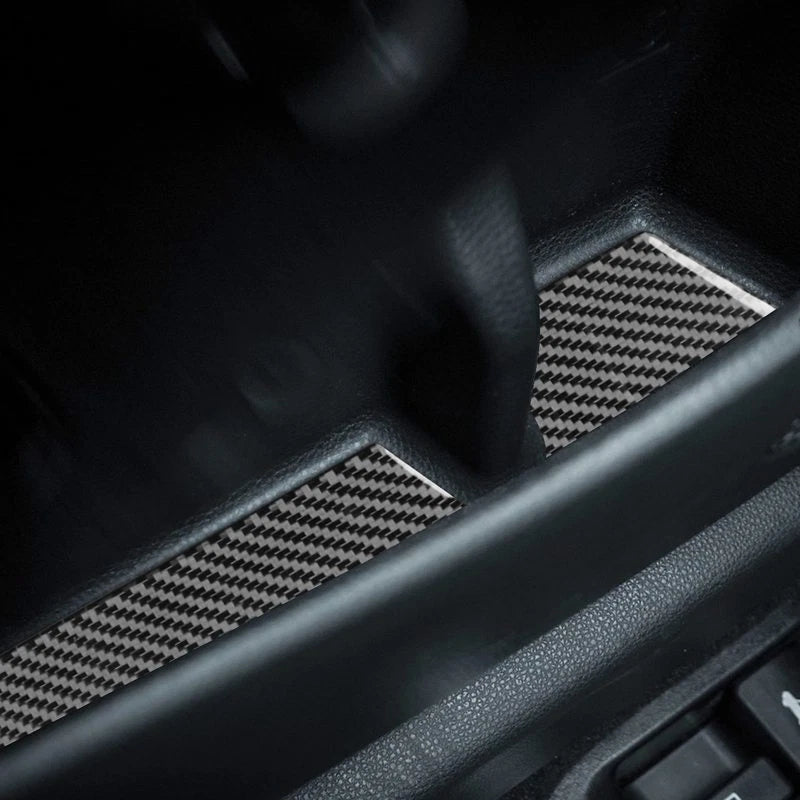 Soft Carbon Fiber Front/Rear Door Groove Mat Stickers For Toyota Corolla 19-24