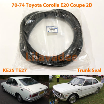 Trunk Lid Weatherstrip Rubber Seal for Toyota Corolla KE25 TE27 (1975-1979)