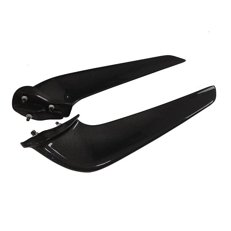Carbon Fiber Side Front Bumper Lip Cover Trim Fit For Ferrari F458 2011-2015