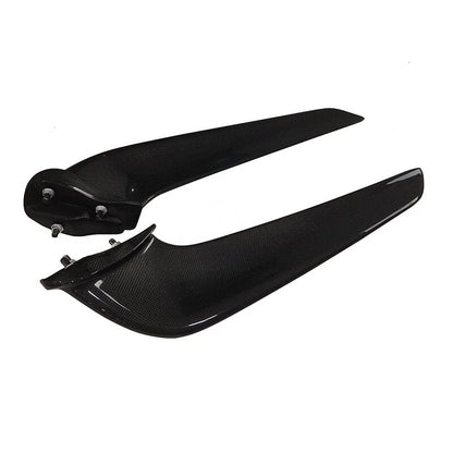 Carbon Fiber Side Front Bumper Lip Cover Trim Fit For Ferrari F458 2011-2015