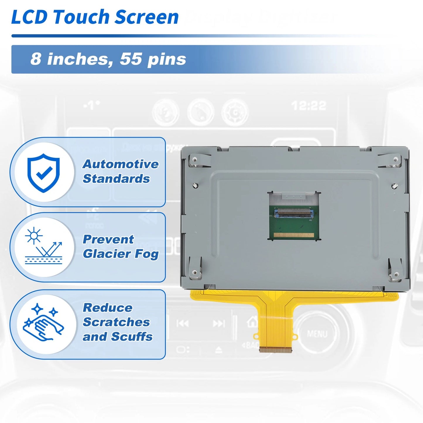 8" LCD Touch Screen Glass Digitizer for Chevrolet