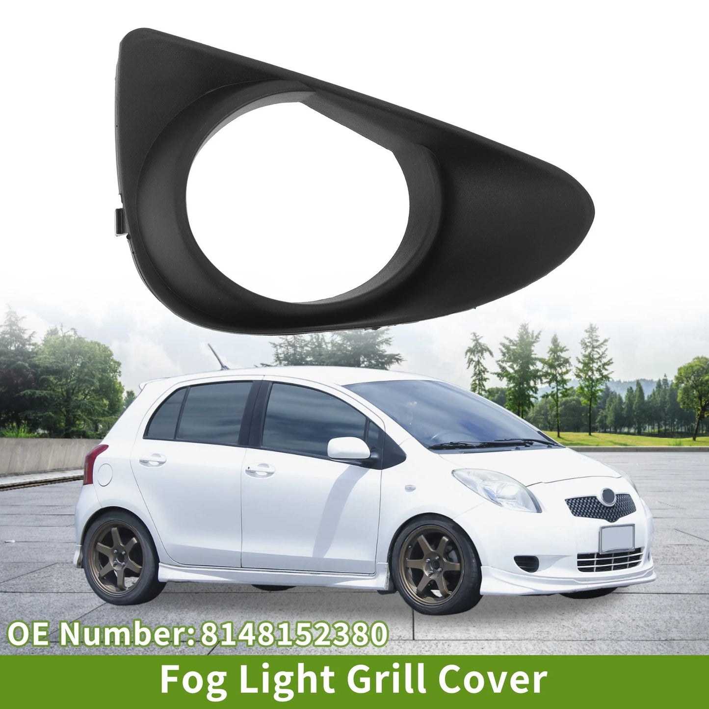 1 Pc Car Front Right Fog Light Grill for Toyota Yaris (2011–2014)