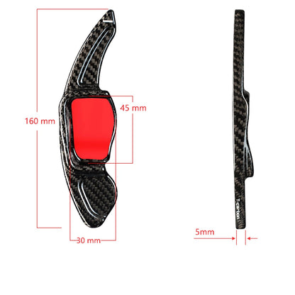 2 x Carbon Fiber Paddle Shifters for VW Golf MK6 GTI R20 (2010-2014)