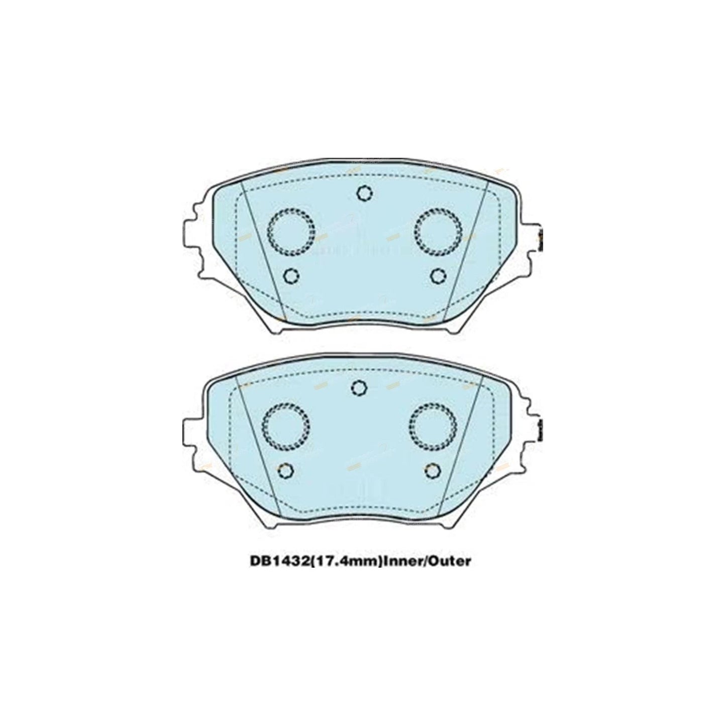 4WD Front Disc Brake Pads for RAV4 ACA20 21 22 23 (2000–2006)