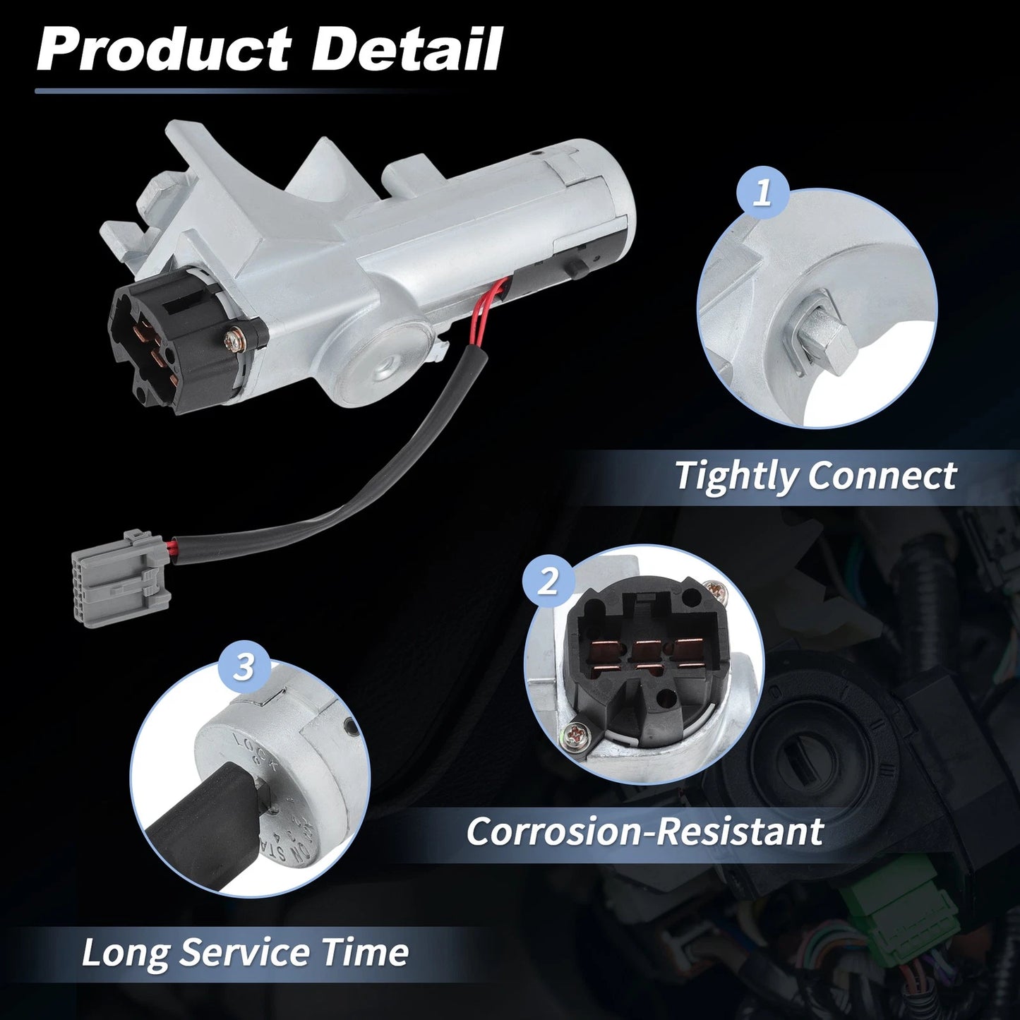 Ignition Lock Cylinder w/ 2 Keys for Nissan Versa (2007-2012)