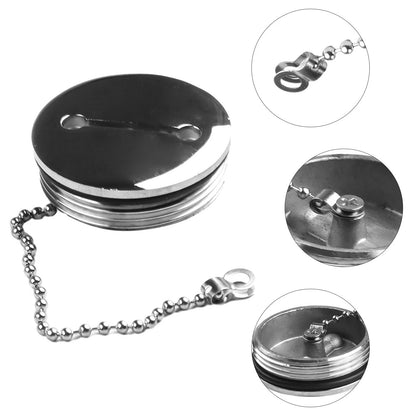 50MM 2-Fuel Gas Tank Cap With Chain for Yacht