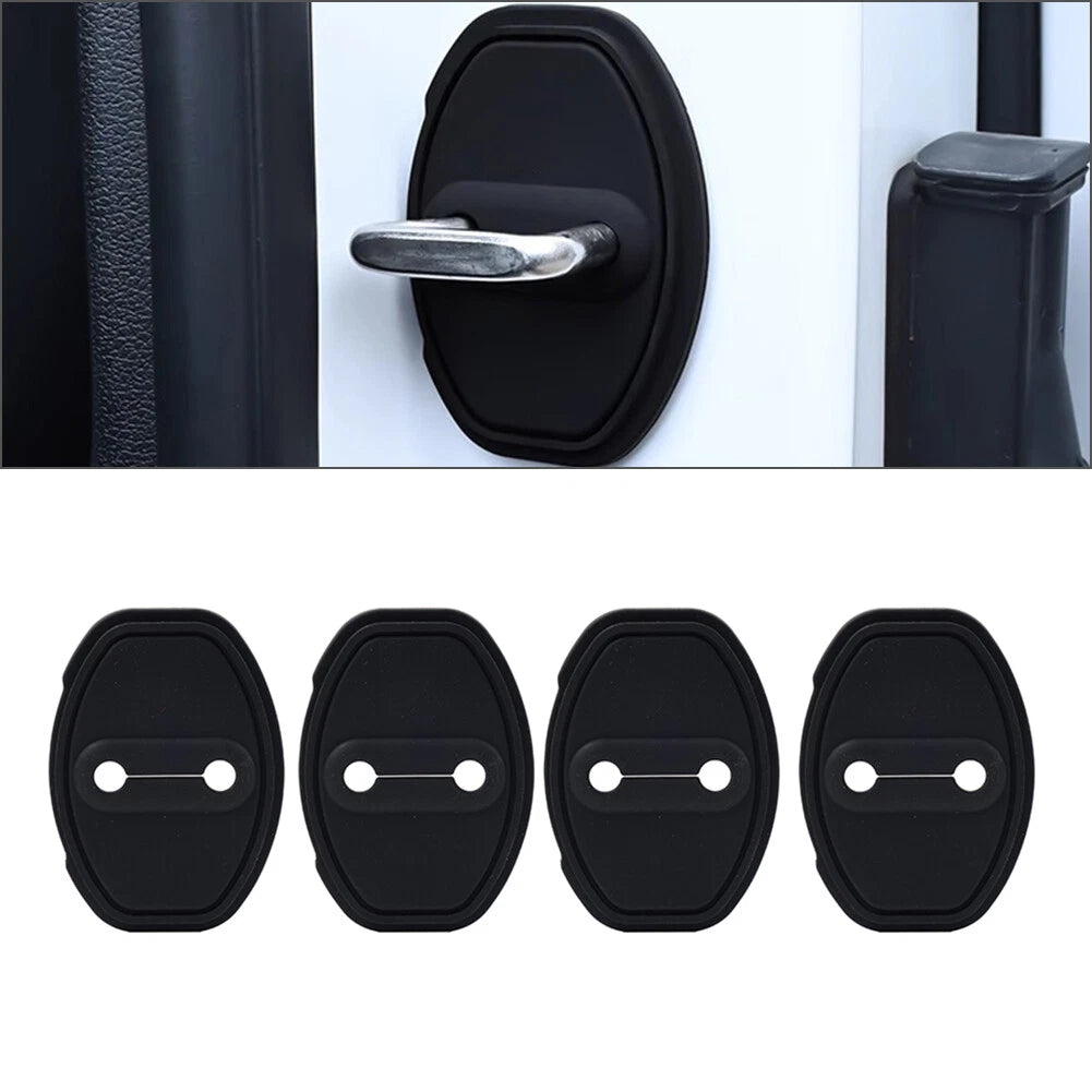 Blk Door Lock Protective Cover for Audi A3 A4 TT S3 S4 VW Golf Passat Tiguan