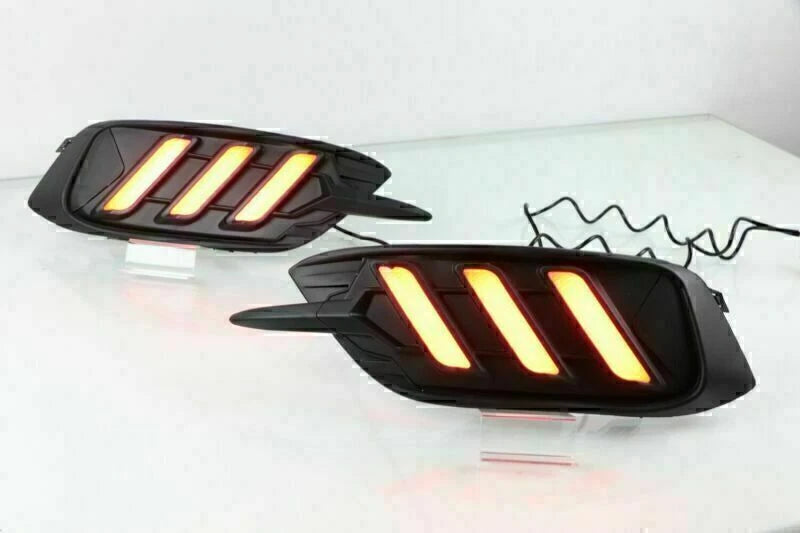 Rear Bumper Cover LED Fog Lights for Honda Civic Sedan (2016-2018)
