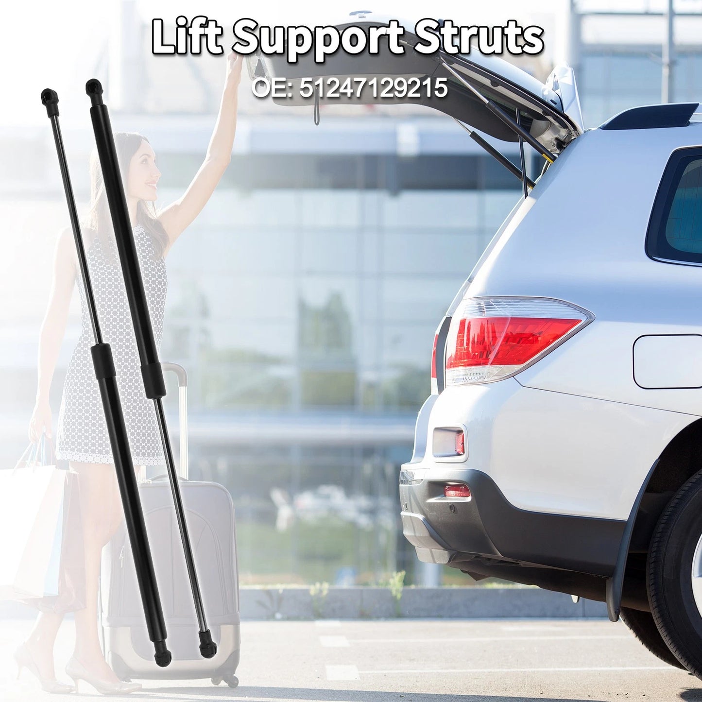 Rear Hatch Lift Supports for BMW E93 328i 335i 335is M3 Convertible (2007-2013)