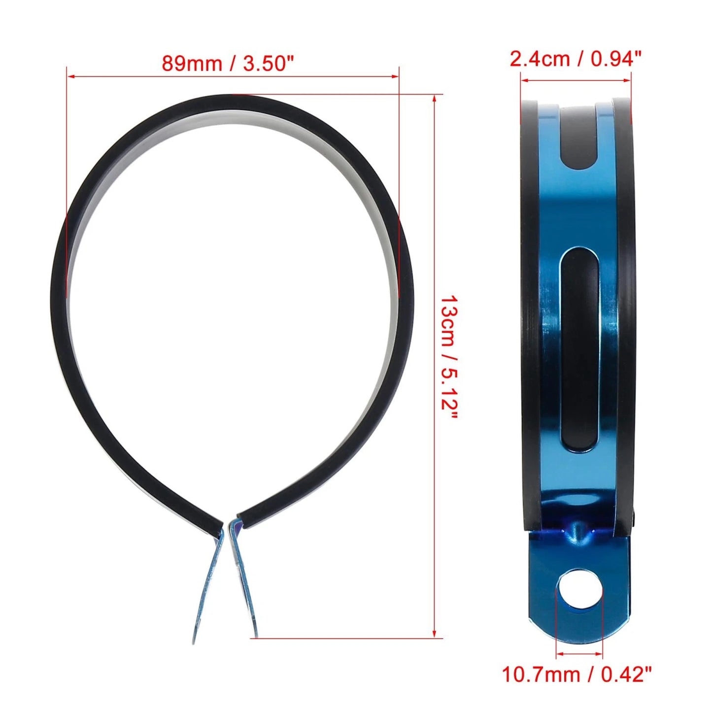 3.5inch Exhaust Band Joint Clamp Sleeve Pipe Stainless Steel for Motorcycle